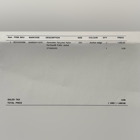 60% off! Authentic Burberry Reversible Recycled Nylon Re:Down® Puffer Jacket XXL - Picture 12 of 12